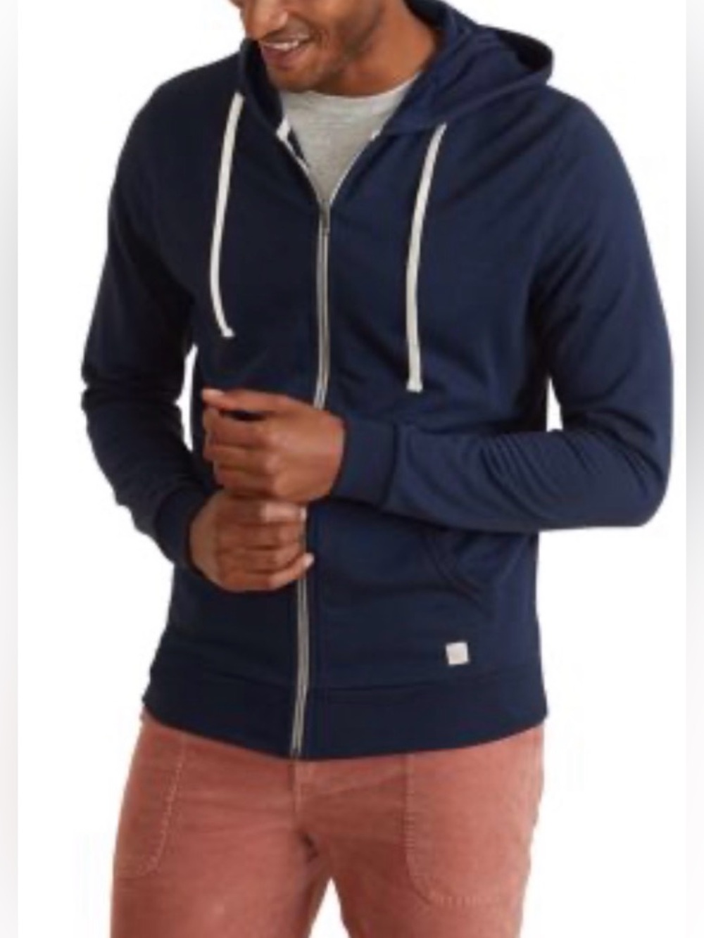 NWT Marine Layer Afternoon Hoodie True Navy Zip Up Sweatshirt Modal Blend XS